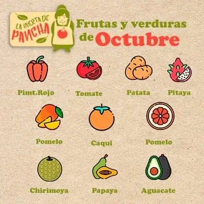 Las mejores frutas y verduras de temporada en octubre